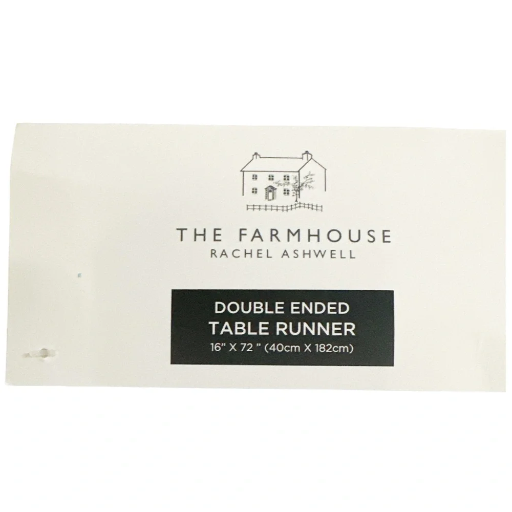NEW The Farmhouse Rachel Ashwell HEADS & TAILS Bunny Tablerunner 🐇🐇🐇